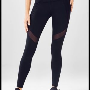 Fabletics mid-rise powerhold Moto leggings sz M